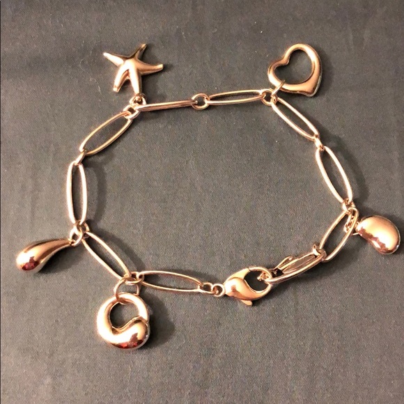 💕Tiffany Elsa Peretti sterling charm bracelet - Picture 2 of 8